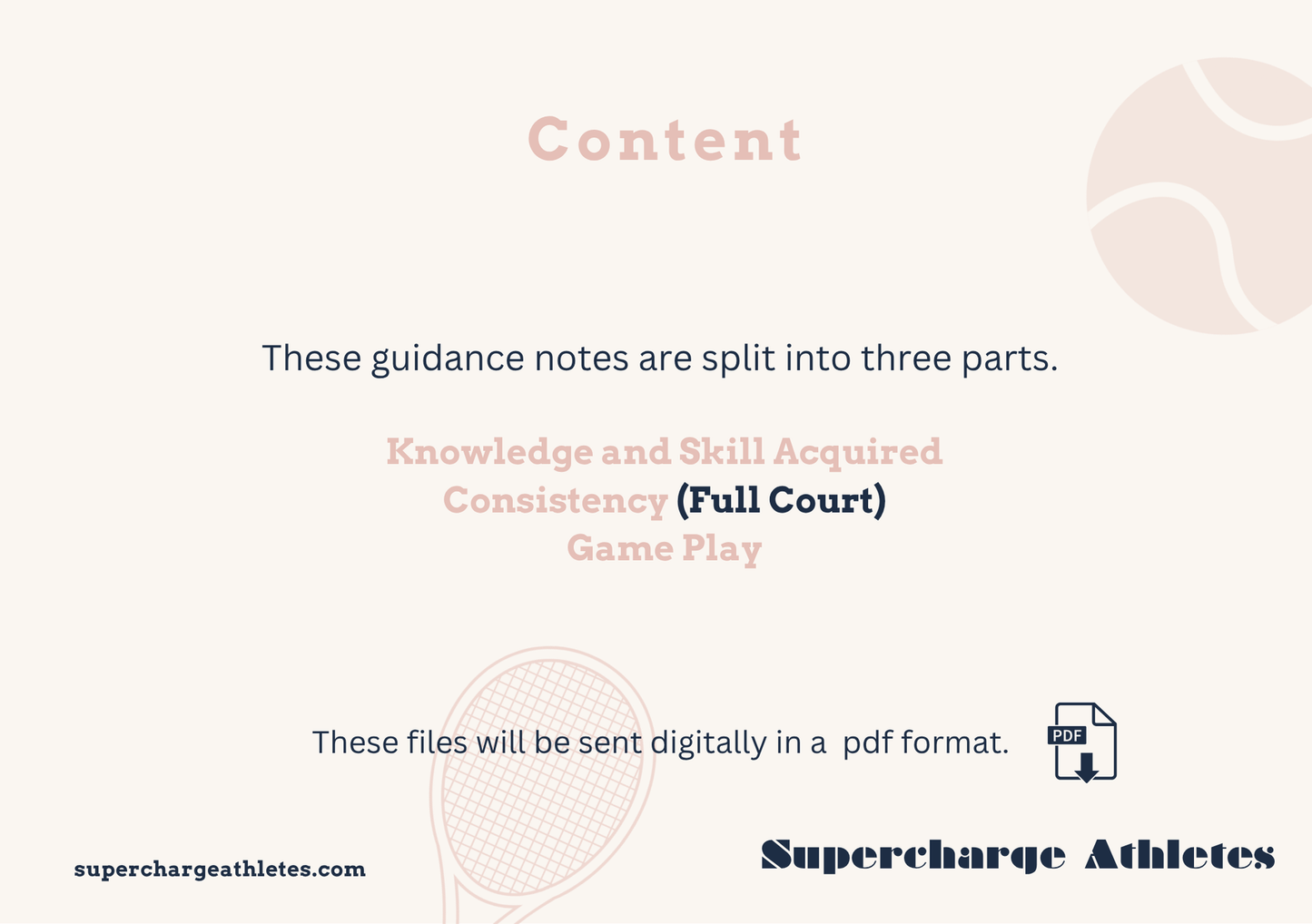 Guidance Notes - Content