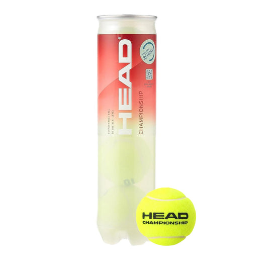 HEAD tennis ball canister with a single ball on a white background